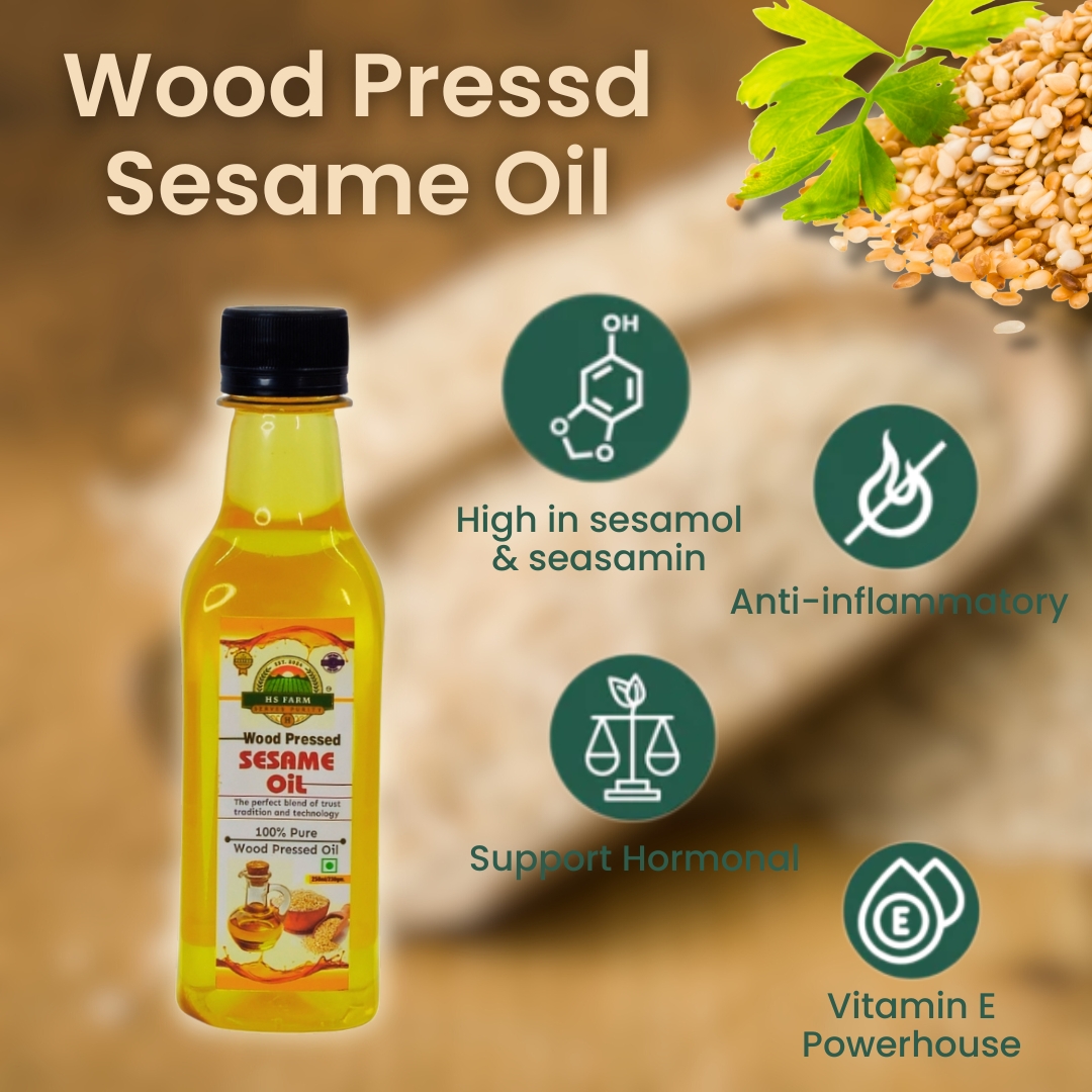 Wood-Pressed Sesame Oil 250ML - Image 2